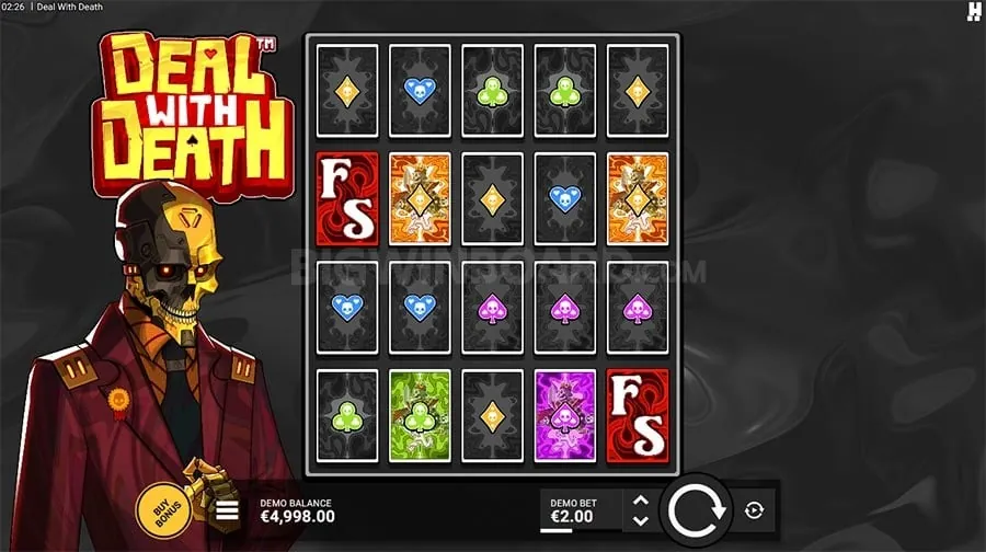 Elegant Baccarat table with cards and chips